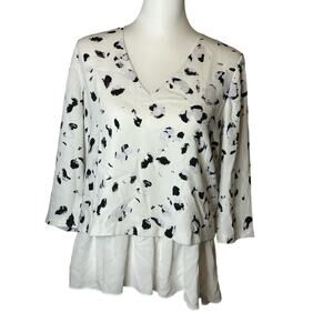 Cooper and Ella Black white and Grey Top Size Medium